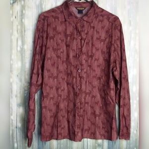 Woolrich John Rich and Bros deer print button down